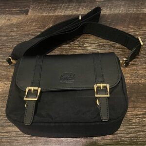 Herschel Supply Company Black Crossbody Bag with Gold Hardware